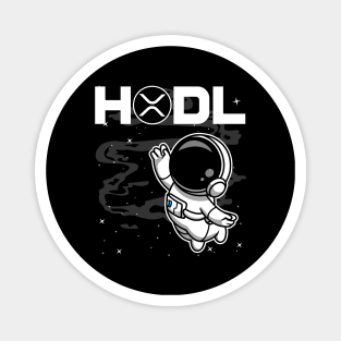 HODL Astronaut Ripple XRP Coin To The Moon Crypto Token Cryptocurrency Blockchain Wallet Birthday Gift For Men Women Kids Magnet